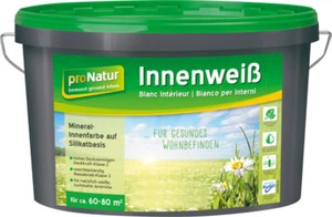 Pronatur Mineralfarbe Innenweiß 10 L weiß Wandfarbe - Bild 1 von 2