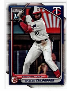 Kaelen Culpepper Minnesota Twins 2024 Bowman Draft 1st Bowman *** - Picture 1 of 2