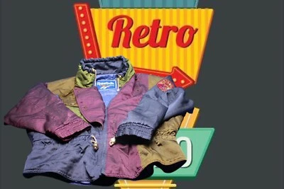 Chaqueta de nailon vintage años 80 90 Reebok Vision multicolor Windbreaker Foto 1 de 4
