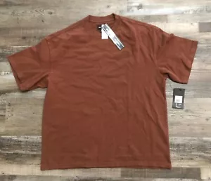 Brixton Mens Medium Burnt Orange Short Sleeve Tee T Shirt New with Tags - Picture 1 of 5