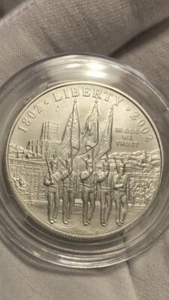 West Point Commemorative 2002 W 90% Silver Dollar BU Uncirculated $1 Coin - Picture 1 of 7