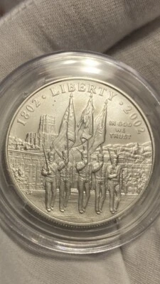 West Point Commemorative 2002 W 90% Silver Dollar BU Uncirculated $1 Coin - Image 1 of 4