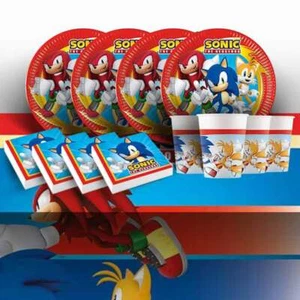 Sonic the Hedgehog Themed Birthday Party Decorations Supplies Banners Tableware - Picture 1 of 32