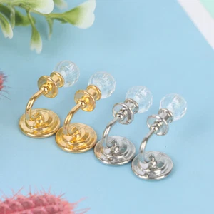 1Pair 1:12 Dollhouse Miniature Crystal Wall Light Lamp Model Doll House Deco _ha - Picture 1 of 14