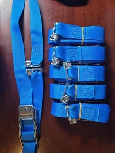 16' x 2" cargo ratchet straps with double stud fittings - Picture 1 of 4