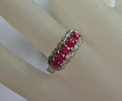  Top*Rubinring Ring mit Ruby Diamant aus 18Kt 750 Gold Finger Damen Gr.55 - Bild 1 von 4