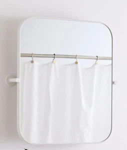 West Elm Metallrahmen drehbarer Wandspiegel - Rechteck weiß 20" x 24" KOSTENLOSER VERSAND - Bild 1 von 1