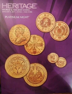 Heritage World Ancient Coin Auction Catalog Platinum Night Russia Britain 2017 - Picture 1 of 5