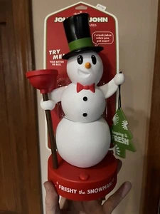Muñeco de nieve fresco Hallmark "Jolly in the John", activado por movimiento, "BONITO" nuevo trabajo - Imagen 1 de 7