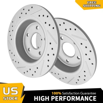 Rotores de freno de disco perforados traseros para Ford Escape Transit Connect C-Max 2013-2016 Foto 1 de 4