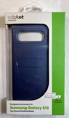 Funda Cricket Inalámbrica Para Samsung Galaxy S10 Incorporada Pata de Cabra Azul Foto 1 de 4