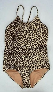 Crewcuts Girls Leopard Print One Piece Swimsuit Size 14 - - Picture 1 of 3