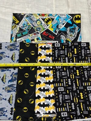 Batman DC Cotton Fabric 5 Prints or Assortment - Image 1 of 4