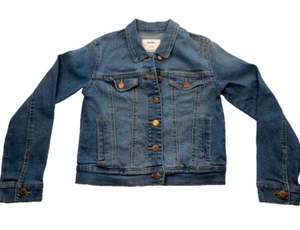 Old Navy size L (10-12) Girls Blue Denim Button Up Jean Jacket - Picture 1 of 10