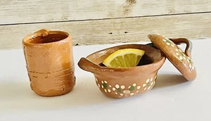 Mexikanischer mexikanischer Tequilero & Tontopf Mini Tequilero & Topf - Bild 1 von 8