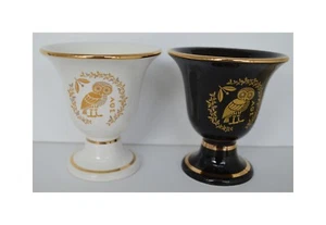 Pythagoras cup Pythagoras Owl two quality black white cups - Picture 1 of 3