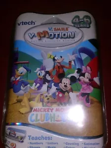 NEW V-TECH V.SMILE V-MOTION MICKEY MOUSE CLUBHOUSE ACTIVE LEARNING GAME AGE 4-6 - Picture 1 of 3