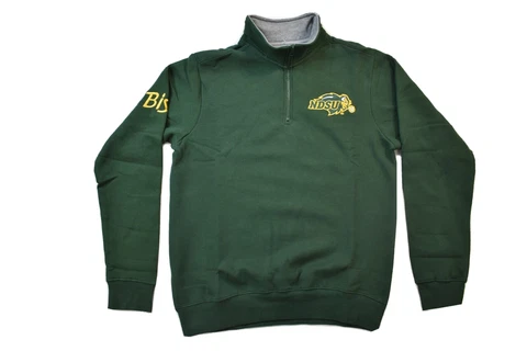 E5 Mens North Dakota State Bison NDSU 1/4 Zip Pullover Fleece Jacket NWT S, M Cover