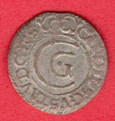 Riga Schilling 1656 Carl X Gustav Sweden Latvia Livonia Germany 1687 - Image 1 of 2