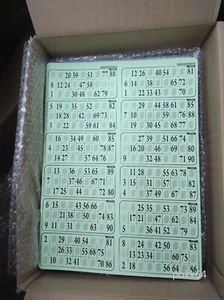 1000 Cartons Loto RIGIDE 1 mm en 83 PLAQUES DE 12 grilles toutes différentes - Imagen 1 de 1