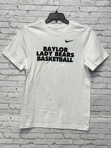 Baylor Lady Bears Basketball White Short Sleeve T-Shirts Men's Size Small S Cover