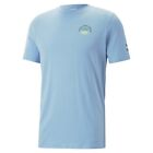Puma Swxp Worldwide Graphic Crew Neck Short Sleeve T-Shirt Mens Blue Casual Tops