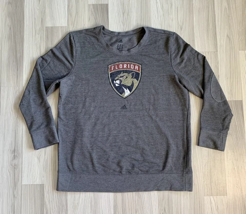 Florida Panthers Adidas NHL Gray Sweatshirt Size 2XL (Fits XL/LG) Cover