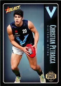 2014 Melbourne Demons AFL Select Future Force Rookie Card - Christian Petracca