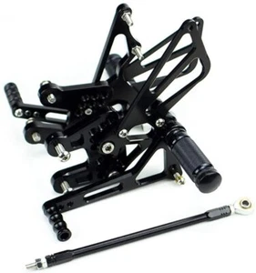 Adjustable Footpegs Black Rearsets For Suzuki GSXR1000 2007 - 2008 - Picture 1 of 6