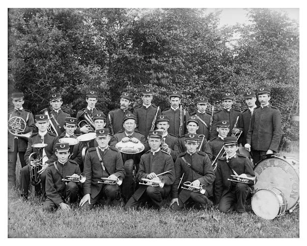 Circa 1905 Silver Halide Photo Of Brampton Band ( Ontario ) In Uniforms - Image 1 of 1