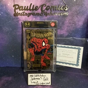 1990 Spiderman #1 Gold 2nd print 9.8 EGS not CGC Custom label COA Marvel Comics - Picture 1 of 6
