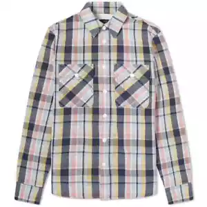 $ 395 Rag & Bone Jack-Hemd rosa bunt kariert Small neu mit Etikett! - Bild 1 von 8