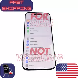 OEM Apple iPhone 15 Pro OLED Display Einheit - Original gesprungenes Glas gut OLED - Bild 1 von 6