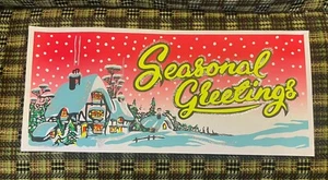 4 Original Vintage Christmas Shop / Retail Posters - Picture 1 of 8