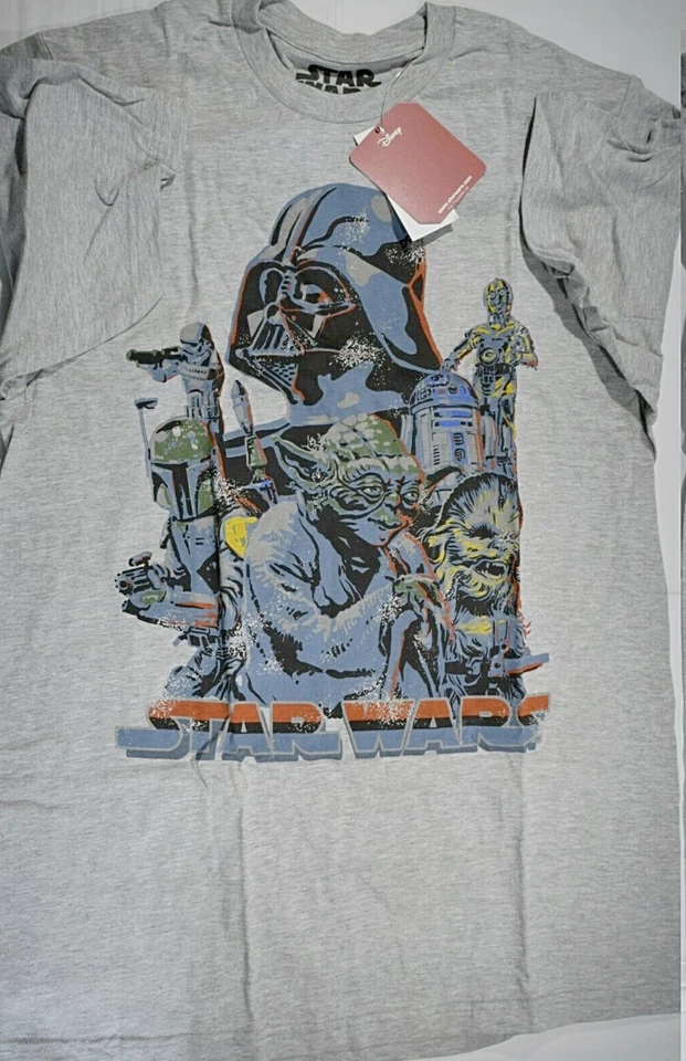 Camiseta para hombre Jem Star Wars gráfica gris jaspeado talla mediana Foto 1 de 4