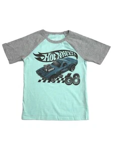 Jumping Beans Blue & Gray Short Sleeve Hot Wheels Race Car T-Shirt Tee Shirt 4 - Picture 1 of 1