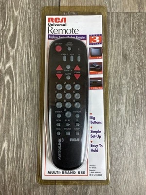 RCA Universal Remote Control Multi Brand 3 Device RCU300 - Image 1 of 4