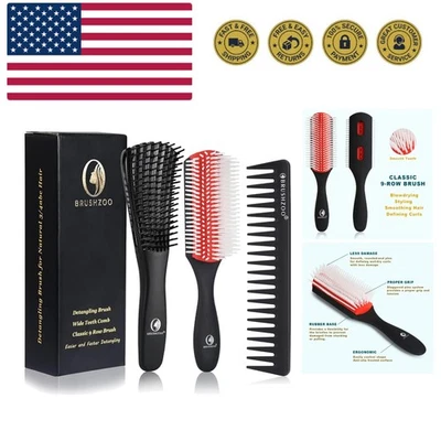 Cepillo desenredante para cabello rizado, cepillo para cabello rizado para cabello natural 3/4abc... Foto 1 de 4