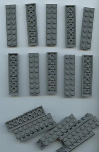 LEGO x 20 Dark Bluish Gray Plate 2 x 8 bulk lot 3034 - Picture 1 of 1