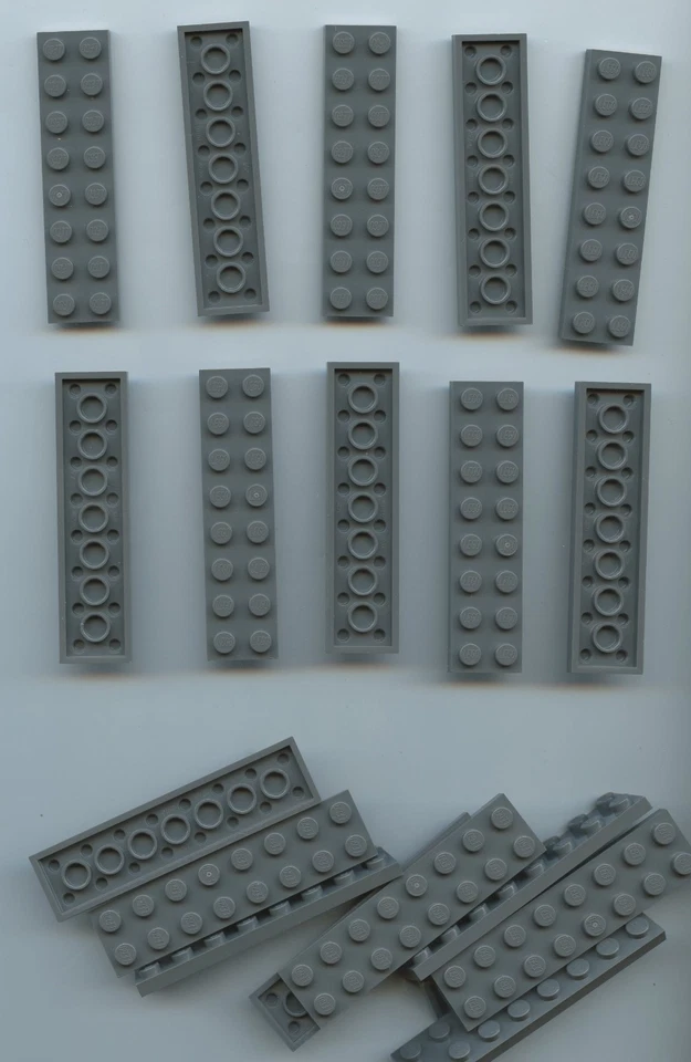 LEGO x 20 Dark Bluish Gray Plate 2 x 8 bulk lot 3034 - Image 1 of 1