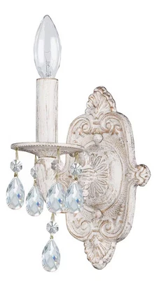 Crystorama 5021-AW-CL-MWP Sutton 1-Light Hand Cut Crystal Sconce - Imagem 1 de 2