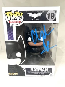 Christian Bale Funko Pop firmato a mano Batman Beckett BAS CERT #19 - Foto 1 di 5