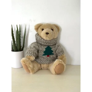 1990er Trevor Teddy von Hallmark Cards Co Plüschbär Urlaub Stofftier Strick - Bild 1 von 9
