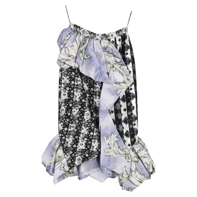 Falda midi con volantes estampada Peter Pilotto en seda multicolor Foto 1 de 3