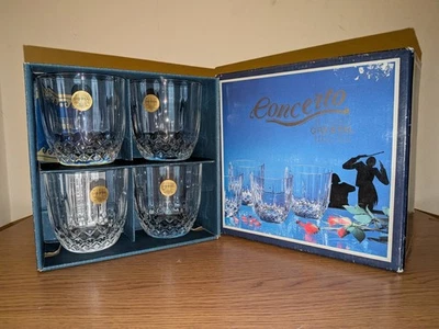 Concerto Capri Crystal Old Fashioned Whisky Tumblers | Set of 4 - Image 1 of 4