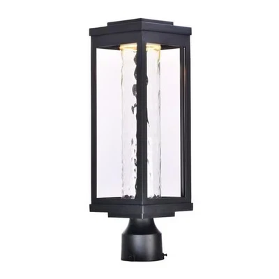 Salon LED 1-Light 1-Light Outdoor Pole/Post Mount in Black - Image 1 of 2