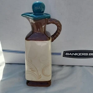 Tastefully Simple Decanter Pitcher Ceramic Stoneware Host Collection In Box 9" - Picture 1 of 9