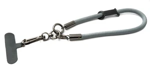 System-S Handgelenk Schlaufe Armband für Smartphone Hülle aus Nylon in Grau - Bild 1 von 4