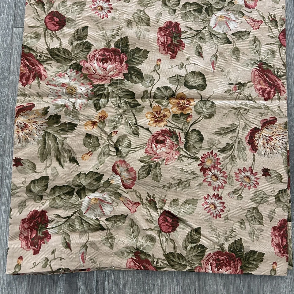 Juego De 2 Cenefas Ventana Vintage Laura Ashley 84 X 18 Rosa Floral Damasco Casa Foto 1 de 4