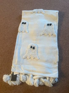 Rachel Zoe Halloween Viral Ghost Throw Blanket Cream 50x60 NWT - Picture 1 of 3